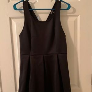 Express Scuba Fabric Black Dress